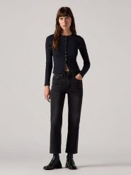 Levi's Dżinsy - Regular fit - w kolorze czarnym rozmiar: W30/L27. Czarne jeansy Levi's®, l, z aplikacjami, z podwyższonym stanem. Za 250.45 zł.
