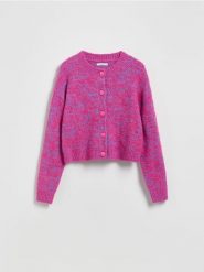 Wzorzysty kardigan - wielobarwny. Kardigany Reserved, l, bez wzorów, z dzianiny. Za 159.99 zł.