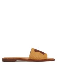 Max Mara Klapki 2516521019600 Brązowy. Brązowe klapki Max Mara, bez wzorów, z materiału, bez obcasa. Za 969.99 zł.