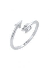 Elli Damska Strzałka Amore Love Open Vintage w srebrze próby 925 Sterling Silver Pierścionki 1 ct Damski. Szare pierścionki Elli, srebrne. Za 168.99 zł.