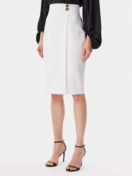 Artigli Spódnica ołówkowa ACGO000902 Écru Slim Fit. Spódnice Artigli, bez wzorów, z syntetyku, ołówkowe. Za 239.99 zł.