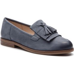 Lordsy CAPRICE - 9-24204-22 Jeans Nubuc 895. Niebieskie lordsy Caprice, z aplikacjami, z jeansu, bez obcasa, na obcasie, bez zapięcia. W wyprzedaży za 179.00 zł.