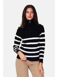 William de Faye Sweter w kolorze czarno-białym rozmiar: 42. Czarne swetry William de Faye, bez wzorów, bez ramiączek. Za 130.99 zł.