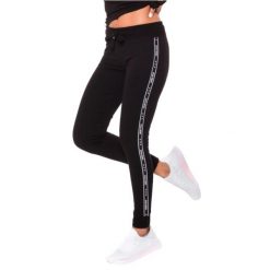 Leginsy fitness damskie Leggins COMFY. Czarne legginsy sportowe Gym Hero, xs, bez wzorów, z bawełny, na fitness i siłownię. Za 99.99 zł.