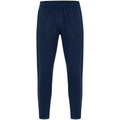 Spodnie dresowe polyesterowe Jako Power. Niebieskie spodnie sportowe JAKO, bez wzorów, z dresówki, na fitness i siłownię. Za 163.50 zł.