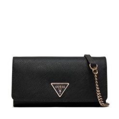 Torebka Guess. Czarne listonoszki Guess, z aplikacjami, bez dodatków. Za 239.99 zł.