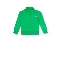 Bluza z bawełna z pełny zamek błyskawiczny na co dzień. Szare bluzy LEONE 1947 APPAREL, bez wzorów, z bawełny, bez kaptura. W wyprzedaży za 89.72 zł.