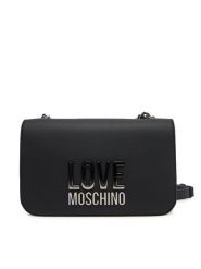 LOVE MOSCHINO Torebka JC4254PP0MKD000B Czarny. Czarne torebki klasyczne Love Moschino, bez wzorów, ze skóry, bez dodatków. Za 509.99 zł.