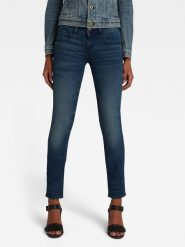 G-Star Dżinsy - Skinny fit - w kolorze niebieskim rozmiar: W28/L34. Niebieskie jeansy G-Star, l, z aplikacjami. Za 224.52 zł.