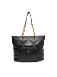 Beverly Hills Polo Club Torebka CEO-BHPC-C-010-08 Czarny. Czarne shopper Beverly Hills Polo Club, bez wzorów, z materiału, bez dodatków. Za 279.99 zł.
