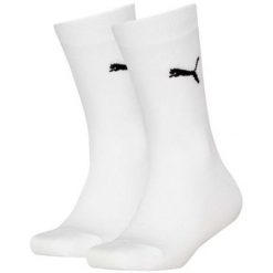 Skarpety Puma Easy Rider Junior 2-Pack. Białe skarpety Puma, bez wzorów, z materiału. Za 35.99 zł.