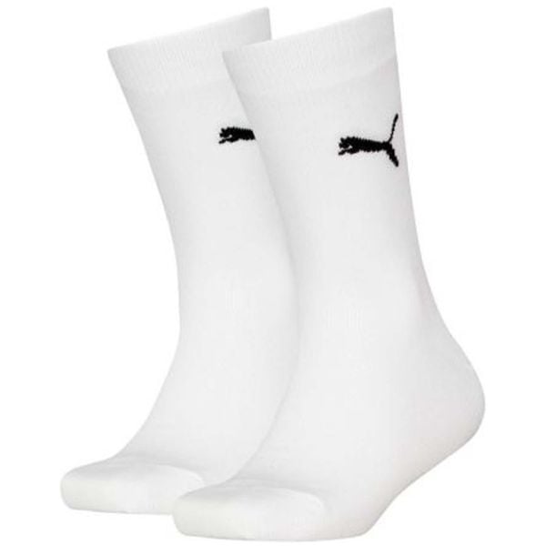 Skarpety Puma Easy Rider Junior 2-Pack. Białe skarpety Puma, bez wzorów, z materiału. Za 35.99 zł.