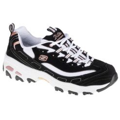 Buty sportowe Sneakersy damskie, D'Lites Devoted Fan. Czarne obuwie sportowe Skechers, bez zapięcia, trekkingowe, Skechers Sport. Za 289.99 zł.