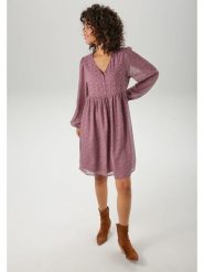 Aniston Sukienka w kolorze jasnoróżowym rozmiar: 40. Różowe sukienki Aniston, bez wzorów, bez kołnierzyka, bez ramiączek, mini. Za 110.29 zł.