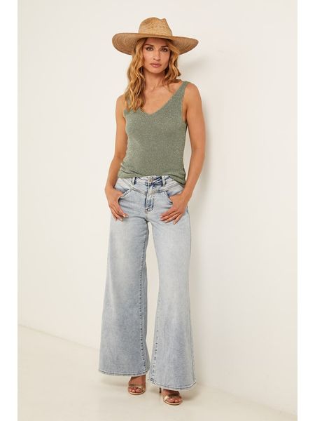 Joséfine Top "Dorothee" w kolorze khaki rozmiar: M. Brązowe topy Joséfine, m, bez wzorów, bez kołnierzyka, bez ramiączek. Za 139.95 zł.