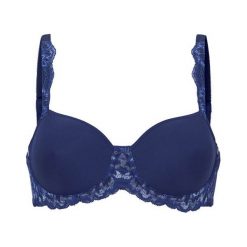 Triumph Biustonosz z fiszbinami Amourette Charm granatowy female niebieski 70B. Niebieskie bielizna sportowa Triumph, s, bez wzorów, z dżerseju. Za 189.00 zł.