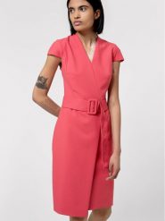 Hugo Sukienka koktajlowa Kamure 50450196 Różowy Slim Fit. Czerwone sukienki Hugo, bez wzorów, z wiskozy, wizytowe, bez kołnierzyka, bez ramiączek. Za 1,609.00 zł.