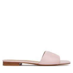 Klapki LAUREN RALPH LAUREN. Czerwone klapki Lauren Ralph Lauren, bez wzorów, bez obcasa. Za 389.99 zł.