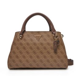 Torebka Guess. Czerwone listonoszki Guess, z aplikacjami, bez dodatków. Za 269.99 zł.