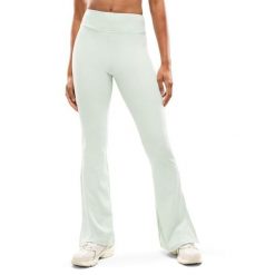 Damskie legginsy sportowe z rozszerzaną nogawką Fitness Siroko Icardi Green. Zielone legginsy SIROKO, l, bez wzorów, z tkaniny, z podwyższonym stanem. Za 176.00 zł.