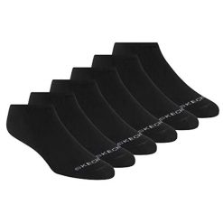 Skarpetki sportowe dla dorosłych 6pk Womens Cotton Nshw Blac. Czarne skarpety Skechers, bez wzorów, z bawełny. Za 79.99 zł.