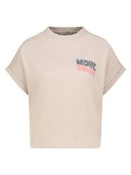 Eight2Nine Koszulka w kolorze beżowym rozmiar: XS. Brązowe bluzki Eight2Nine, xs, bez wzorów, z bawełny, bez kołnierzyka, bez ramiączek. Za 43.99 zł.