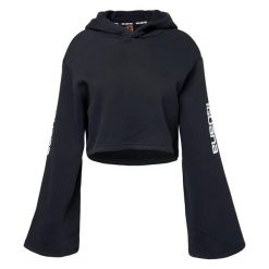 Bluza Z Kapturem Pirumo Dla Kobiet. Czarne bluzy IGUANA, bez wzorów, z kapturem. Za 236.99 zł.