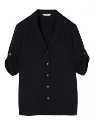 TATUUM Bluzka "Tetini" w kolorze granatowym rozmiar: S. Niebieskie bluzki Tatuum, s, bez wzorów, bez kołnierzyka, bez ramiączek. Za 106.38 zł.