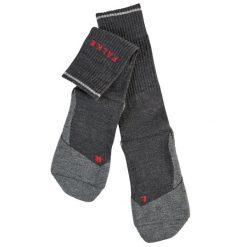 Skarpetki damskie Falke TK2 Wool Silk. Szare skarpety Falke, bez wzorów, z elastanu. Za 240.50 zł.