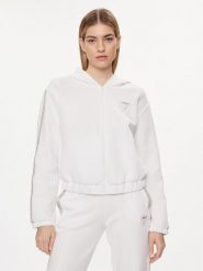 Guess Bluza Kiara V4GQ15 FL04P Biały Regular Fit. Białe bluzy Guess, l, z aplikacjami, z syntetyku, bez kaptura. Za 479.99 zł.