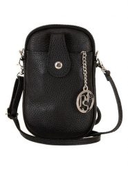 Pia Sassi Skórzana torebka "Serrottini" w kolorze czarnym - 11 x 19 x 2 cm rozmiar: onesize. Czarne torby na ramię Pia Sassi, bez wzorów, z materiału, przez ramię, bez dodatków. Za 130.99 zł.