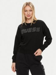 Guess Bluza Skylar V4GQ07 K8802 Czarny Relaxed Fit. Czarne bluzy Guess, s, z aplikacjami, z bawełny, bez kaptura. Za 189.99 zł.