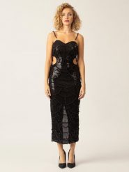 APART Sukienka w kolorze czarnym rozmiar: 36. Czarne sukienki Apart, bez wzorów, bez kołnierzyka, bez ramiączek, maxi. Za 420.68 zł.