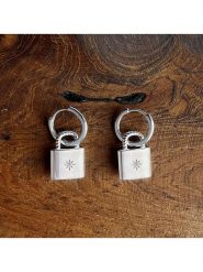 Eclat d'Argent Srebrne kolczyki-kreole z cyrkoniami rozmiar: onesize. Szare kolczyki Eclat d'Argent, z cyrkonią, srebrne. Za 165.99 zł.