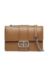 Armani Exchange Torebka XW000070 AF12039 U6186 Brązowy jasny. Brązowe listonoszki Armani Exchange, bez wzorów, ze skóry, bez dodatków. Za 704.99 zł.