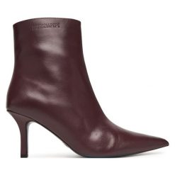 Botki Patrizia Pepe. Fioletowe botki Patrizia Pepe, bez wzorów, bez obcasa, na szpilce, bez zapięcia. Za 1,579.00 zł.