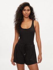 Guess Body O4GP11 KBXB2 Czarny Slim Fit. Czarne body Guess, xs, z aplikacjami, z syntetyku. Za 89.99 zł.