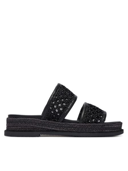 DKNY Klapki Brucian K2699375 Czarny. Czarne espadryle DKNY, bez wzorów, z materiału, bez obcasa. Za 319.99 zł.
