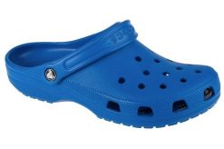 Klapki damskie Crocs Blbo Classic Blue Bolt. Czarne klapki Crocs, bez wzorów, z materiału, bez obcasa. Za 205.00 zł.