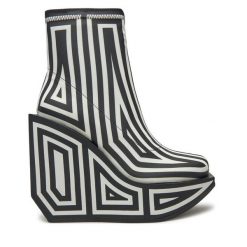 Botki United Nude. Szare botki United Nude, bez wzorów, bez obcasa, na koturnie, bez zapięcia. Za 1,959.00 zł.