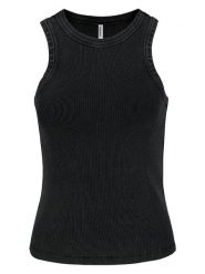 Sublevel Top w kolorze czarnym rozmiar: L. Czarne topy Sublevel, l, bez wzorów, prążkowane, bez kołnierzyka, bez ramiączek. Za 39.99 zł.