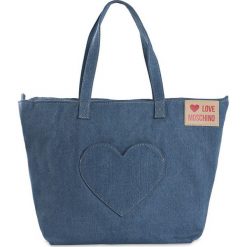 Torebka Love Moschino. Shopper Love Moschino, bez wzorów, z jeansu, bez dodatków. Za 199.00 zł.