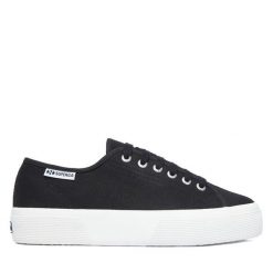 Tenisówki Superga. Czarne trampki Superga, bez wzorów, bez zapięcia. Za 299.99 zł.