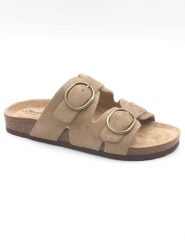 S.Oliver Klapki w kolorze beżowym rozmiar: 38. Brązowe klapki S.Oliver, bez wzorów, z otwartym noskiem, bez obcasa. Za 118.28 zł.