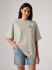 Levi's Koszulka w kolorze szarobrązowym rozmiar: S. Brązowe bluzki Levi's®, s, bez wzorów, z bawełny, bez kołnierzyka, bez ramiączek. Za 90.95 zł.