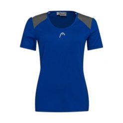 T-Shirt damski CLUB 22 Tech. Niebieskie t-shirty Head, l, bez wzorów, z poliesteru, bez kołnierzyka, bez ramiączek. W wyprzedaży za 115.50 zł.