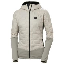 Damska kurtka puchowa Helly Hansen Lifaloft Hybrid Insulator. Szare kurtki narciarskie Helly Hansen, xl, bez wzorów, z elastanu, bez kaptura, narciarskie, primaloft. Za 613.00 zł.