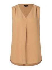 More & More Bluzka w kolorze jasnobrązowym rozmiar: 36. Brązowe bluzki More & More, bez wzorów, bez kołnierzyka, bez ramiączek. Za 59.95 zł.