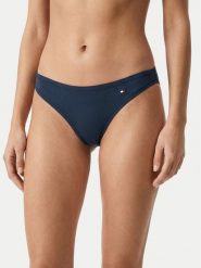 Tommy Hilfiger Stringi UW0UW06046 Granatowy. Niebieskie stringi TOMMY HILFIGER, bez wzorów, z syntetyku. Za 109.99 zł.