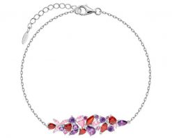 Bransoletka srebrna z cyrkoniami. Szare bransoletki Apart, z cyrkonią, srebrne. Za 319.00 zł.